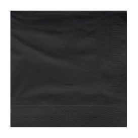 Papírové Ubrousky Dekorativní "Okraj" 25x25cm 2 Vrstvy Černá (200 Ks)