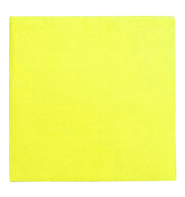 Papírové Ubrousky 2 Vrstvé 25x25cm Žlutá (50 Ks)
