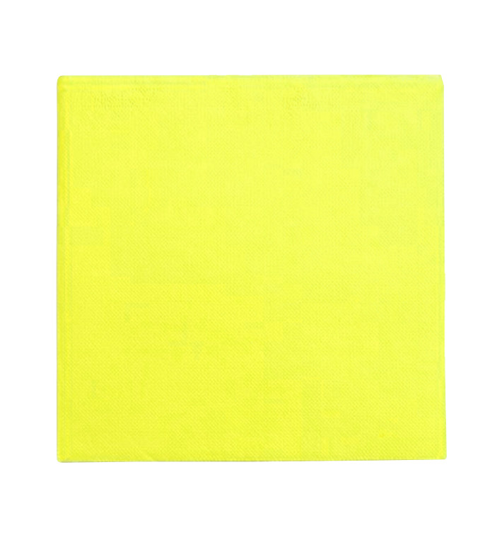 Papírové Ubrousky 2 Vrstvé 25x25cm Žlutá (50 Ks) Papírové Ubrousky 2 Vrstvé 25x25cm Žlutá (50 Ks)