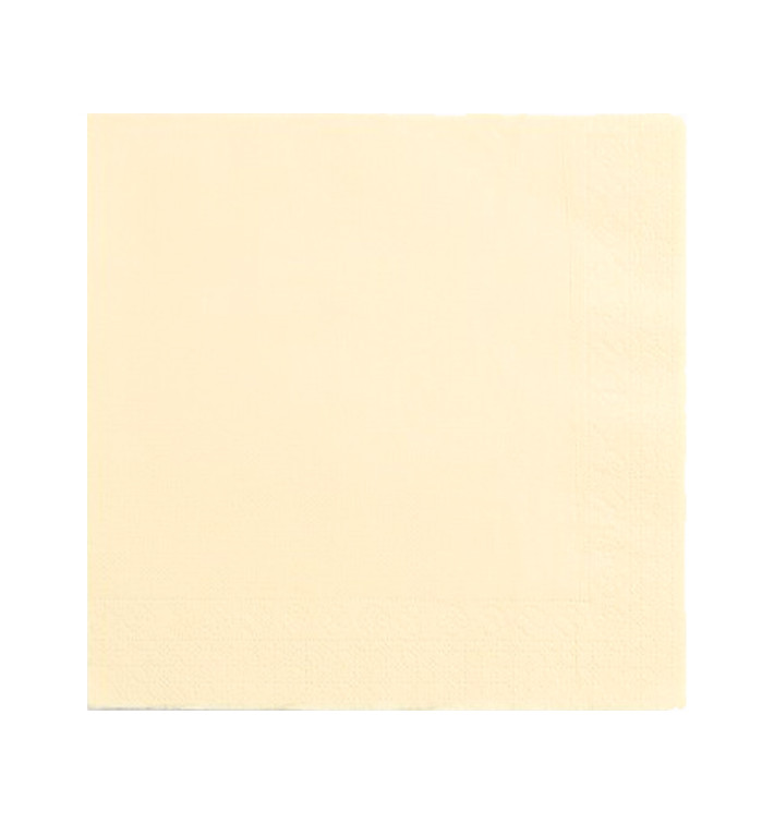 Papírové Ubrousky 2 Vrstvé 25x25cm Krémový (50 Ks) Papírové Ubrousky 2 Vrstvé 25x25cm Krémový (50 Ks)