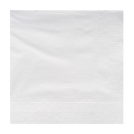 Papírové Ubrousky Dekorativní "Okraj" 25x25cm 2 Vrstvy Bílá (3400 Ks)