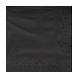 Papírové Ubrousky Dekorativní "Okraj" 30x30cm Černá 2 Vrstvé (4500 Ks)