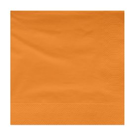 Papírové Ubrousky Dekorativní "Okraj" 30x30cm Oranžový 2 Vrstvé (100 Ks)