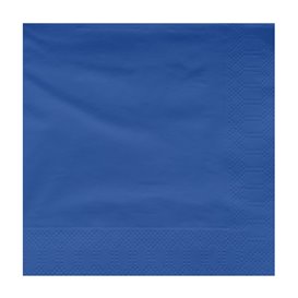 Papírové Ubrousky Dekorativní "Okraj" 30x30cm Modrý 2 Vrstvé (100 Ks)