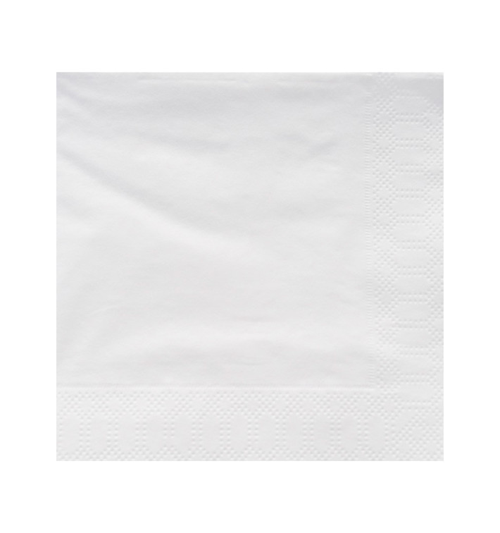 Papírové Ubrousky Dekorativní "Okraj" Bílá 40x40cm 3 Vrstvami (50 Ks) Papírové Ubrousky Dekorativní "Okraj" Bílá 40x40cm 3 Vrstvami (50 Ks)