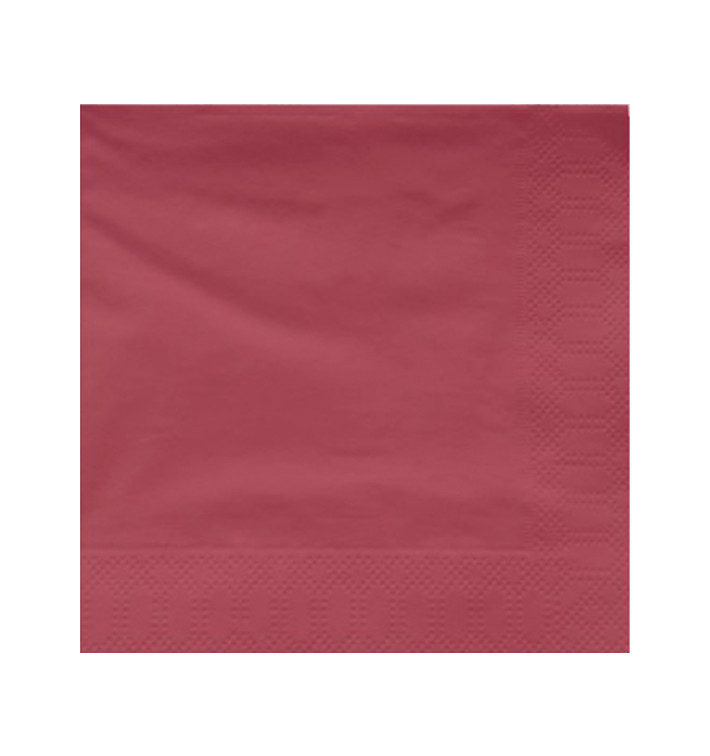 Papírové Ubrousky Bordeaux Dekorativní "Okraj" 40x40cm (1200 Ks) Papírové Ubrousky Bordeaux Dekorativní "Okraj" 40x40cm (1200 Ks)