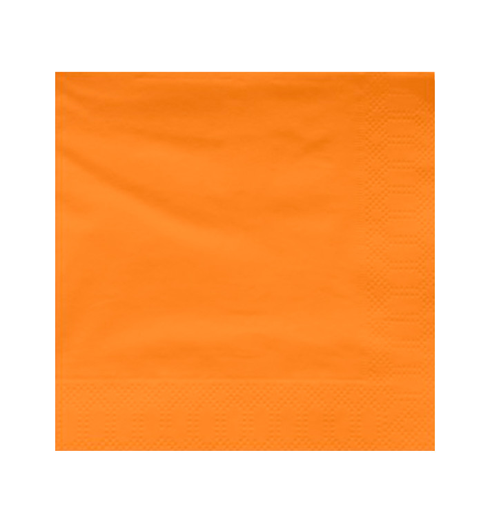 Papírové Ubrousky Dekorativní "Okraj" Oranžový 40x40cm (1200 Ks) Papírové Ubrousky Dekorativní "Okraj" Oranžový 40x40cm (1200 Ks)
