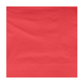 Papírové Ubrousky Dekorativní "Okraj" Červená 40x40cm (50 Ks)