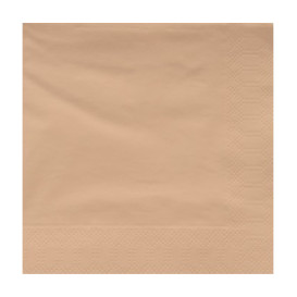 Papírové Ubrousky Dekorativní "Okraj" Krémový 40x40cm (50 Ks)