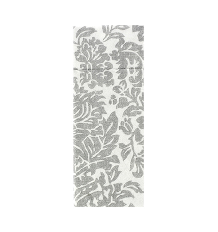 Klokan Kapsa na Příbory Airlaid "Versalles" Šedá 32x40cm 55g/m² (40 Ks) Klokan Kapsa na Příbory Airlaid "Versalles" Šedá 32x40cm 55g/m² (40 Ks)
