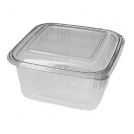 Miska Čtvercový Víčko s Víčkem PET 1000ml (100 Ks)