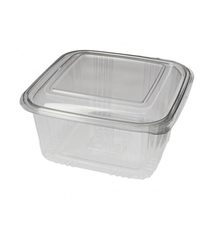 Miska Čtvercový Víčko s Víčkem PET 1000ml (600 Ks) Miska Čtvercový Víčko s Víčkem PET 1000ml (600 Ks)