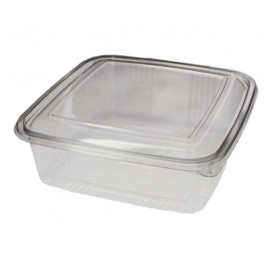 Miska Čtvercový Víčko s Víčkem PET 1500ml (50 Ks)