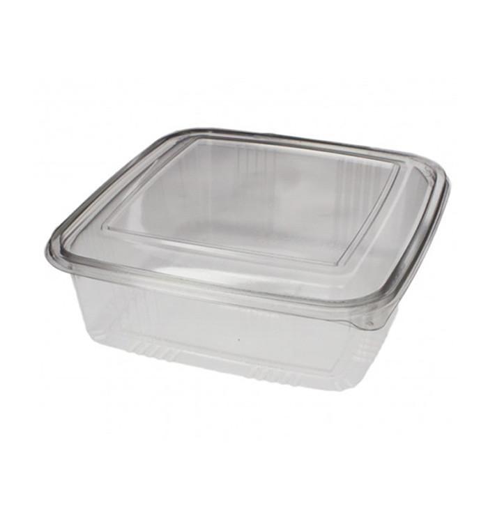 Miska Čtvercový Víčko s Víčkem PET 1500ml (200 Ks) Miska Čtvercový Víčko s Víčkem PET 1500ml (200 Ks)