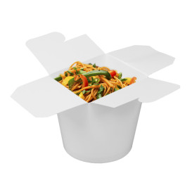 Obaly na Potraviny pro Fast Food Bílý 529ml (50 Ks)