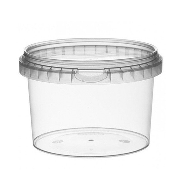 Plastové Obaly s Víčko s Integrovaným Víčkem 565 ml Ø11,8 (22 Ks) Plastové Obaly s Víčko s Integrovaným Víčkem 565 ml Ø11,8 (22 Ks)