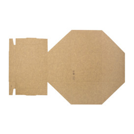 Rozkládací Krabička na Hamburger Kraft 13x13x13cm (25 Ks)