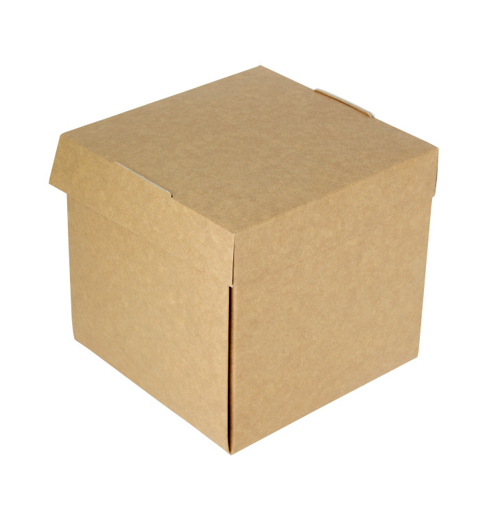 Rozkládací Krabička na Hamburger Kraft 13x13x13cm (150 Ks) Rozkládací Krabička na Hamburger Kraft 13x13x13cm (150 Ks)