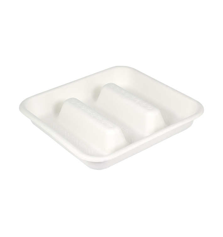 Kontejner na Cukrová Třtina pro Tacos Bílý 18,5x18,5cm (300 Ks) Kontejner na Cukrová Třtina pro Tacos Bílý 18,5x18,5cm (300 Ks)