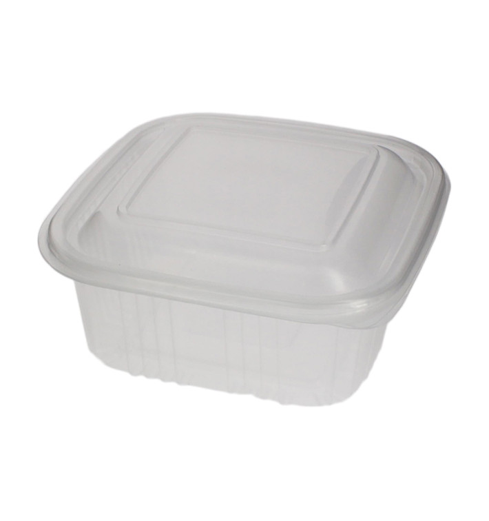 Miska Čtvercový Víčko s Víčkem PP 500ml (100 Ks) Miska Čtvercový Víčko s Víčkem PP 500ml (100 Ks)
