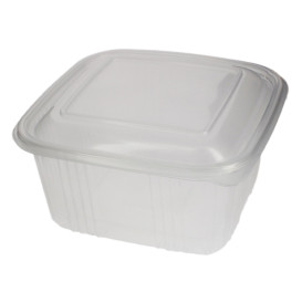 Miska Čtvercový Víčko s Víčkem PP 750ml (100 Ks)