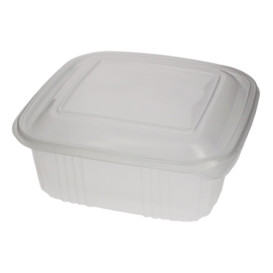 Miska Čtvercový Víčko s Víčkem PP 1000ml (100 Ks)