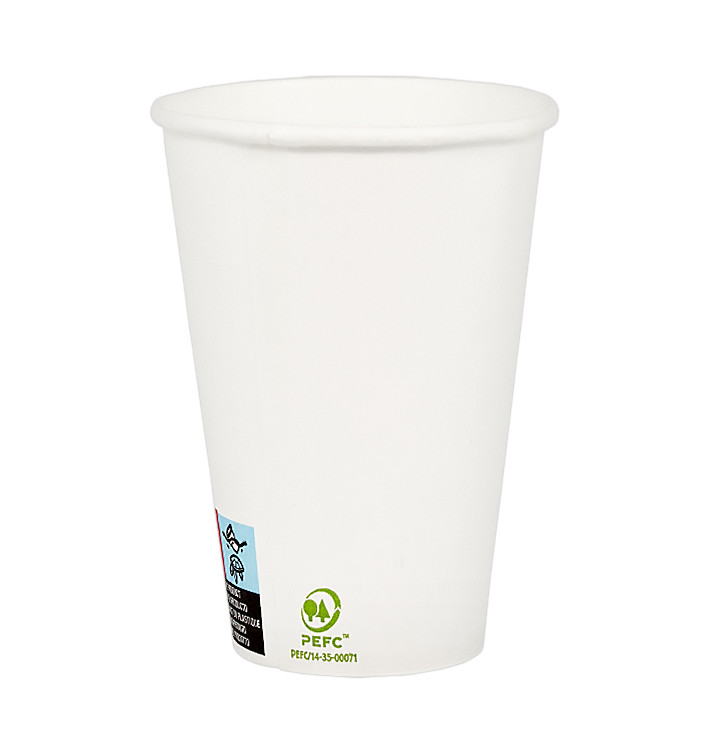 Kartonové Kelímek 12Oz/385ml Bílý Ø9,0cm (50 Ks) Kartonové Kelímek 12Oz/385ml Bílý Ø9,0cm (50 Ks)
