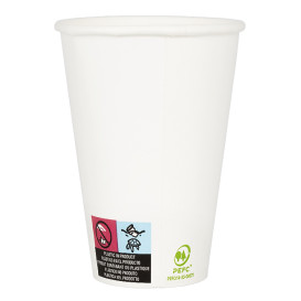 Kartonové Kelímek 12Oz/385ml Bílý Ø9,0cm (50 Ks)