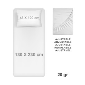 Kit Mattress Cover + PillowCase Non Woven 130x230cm (100 Units) 