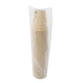 Kartonové Kelímek 9 Oz/280ml Kraft-Kraft Ø8,1cm (50 stuks) (50 Ks) 