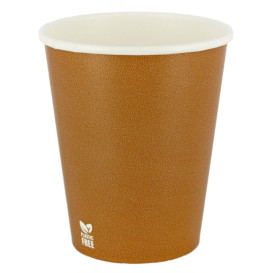 Papírový Kelímek Bez Plastů 8 Oz/240ml "Karamel" Ø8cm (1.000 Ks)