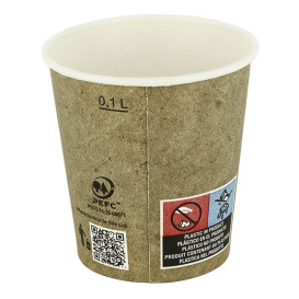 Kartonové Kelímek 4Oz/120ml Kraft Ø6,2 cm (2000 Ks)