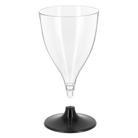 PS kelímek na vodu/víno Antracit Foot 200ml 2P (6 kusů)