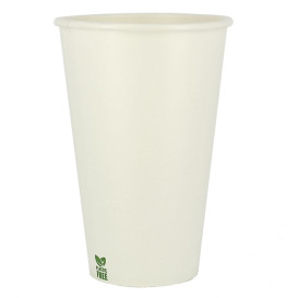 Papírový Kelímek Bez Plastů 12 Oz/360ml Bílý Ø8cm (50 Ks)