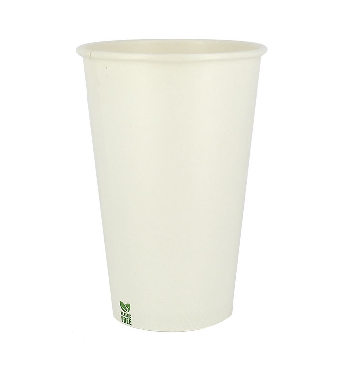 Papírový Kelímek Bez Plastů 16 Oz/480ml Bílý Ø9cm (50 Ks) Papírový Kelímek Bez Plastů 16 Oz/480ml Bílý Ø9cm (50 Ks)