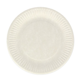 Papírové Talíř Bílý Biologicky Odbouratelný Ø18 cm (20 Ks)