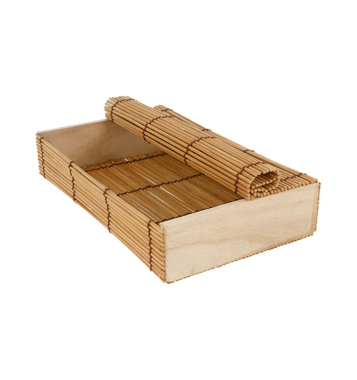 Obaly Bambusové na Sushi 23x13x4,5cm (1 Ks) Obaly Bambusové na Sushi 23x13x4,5cm (1 Ks)