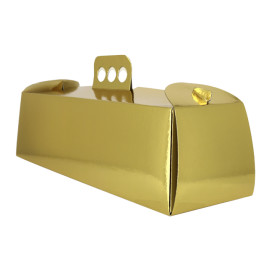 Krabička Karton Kovová Zlato Paže 12x38,5x10,5 cm (50 Ks)