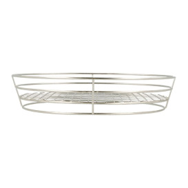 Oválný Koš Ocel Stříbrný 280x205x57mm (1 Ks)