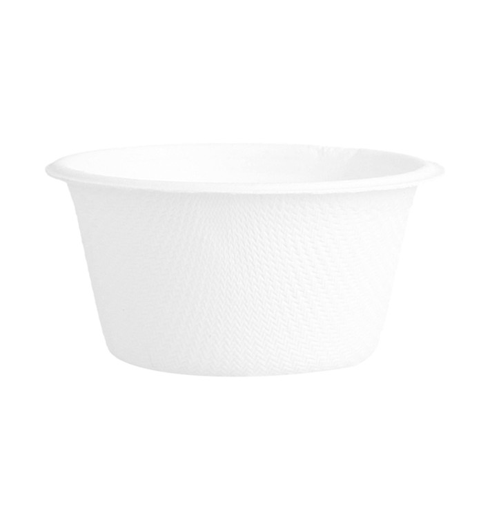 Miska z Cukrové Třtiny Bílá 55ml (50 Ks) Miska z Cukrové Třtiny Bílá 55ml (50 Ks)