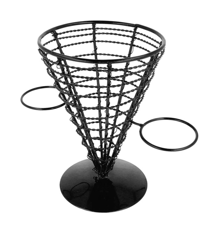 Prezentační Košík Ocel 2 Miska s Ø128x180mm (6 Ks) Prezentační Košík Ocel 2 Miska s Ø128x180mm (6 Ks)