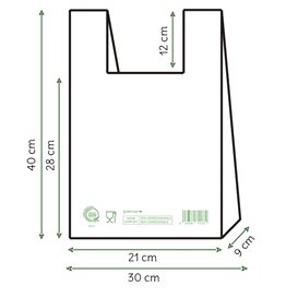 Mikrotenová Taška Home Compost “Classic” 30x40cm (100 Ks)