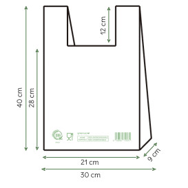 Mikrotenová Taška Home Compost “Classic” 30x40cm (100 Ks)