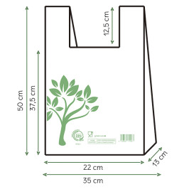 Mikrotenová Taška Home Compost “Be Eco!” 35x50cm (1.000 Ks)