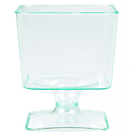 Plastové Sklenice Čtvercový "Water Green" 60 ml (12 Ks)
