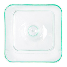 Plastové Sklenice Čtvercový "Water Green" 60 ml (12 Ks)