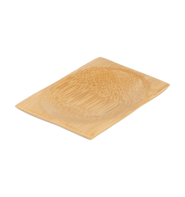 Bambusovy Talíř pro Ochutnávky 6x8cm (50 Ks) Bambusovy Talíř pro Ochutnávky 6x8cm (50 Ks)
