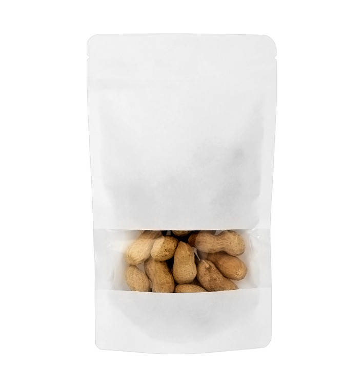Tašky Doypack Bílá Cierre Facil Okénkem 25+12x35cm (50 Ks) Tašky Doypack Bílá Cierre Facil Okénkem 25+12x35cm (50 Ks)