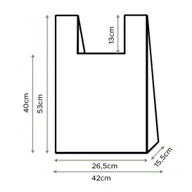 Plastové Tašky Košilky 70% Recyklované “Colors” Růžová 42x53cm 50µm (1.000 Ks)