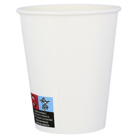 Kartonové Kelimek ECO 8 Oz/240ml Bílý Ø8cm (50 Ks)